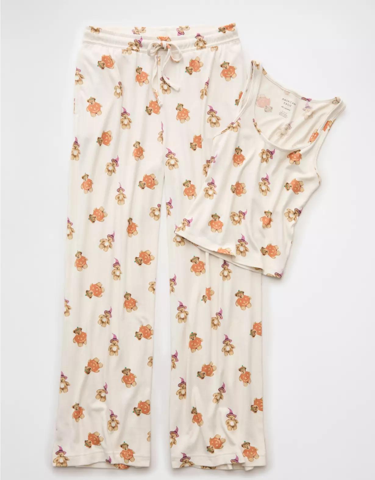 AE Luxe Plush Halloween Tank Top & Pant PJ Set Product Image