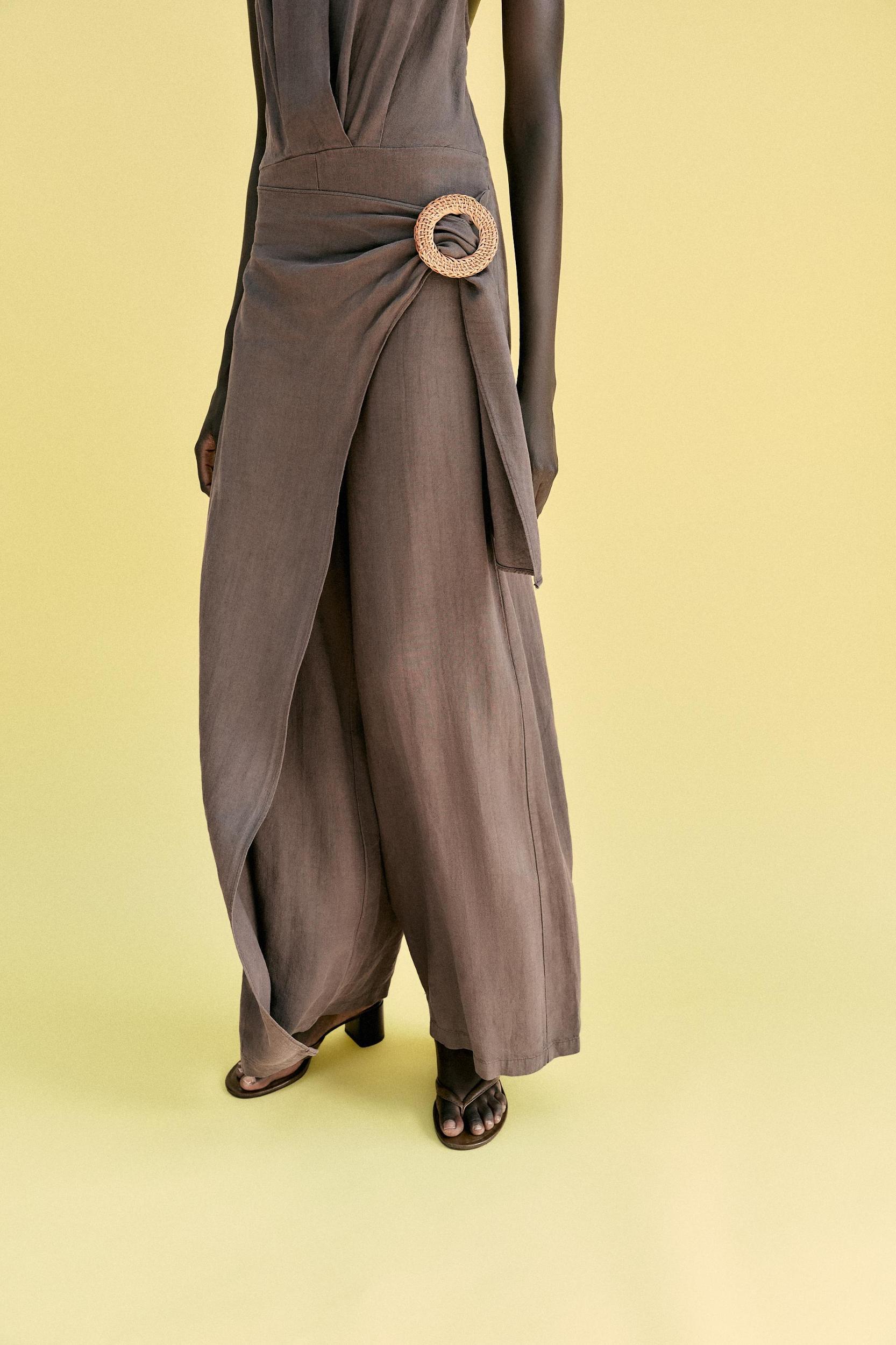 HALTER RAMIE LONG JUMPSUIT Product Image