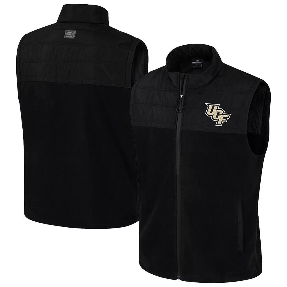 Men's Colosseum Black UCF Knights Block The Sun Full-Zip Vest,  Product Image