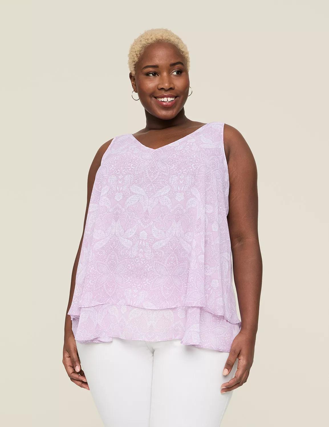 Swing Double-Layer Chiffon Tank Product Image