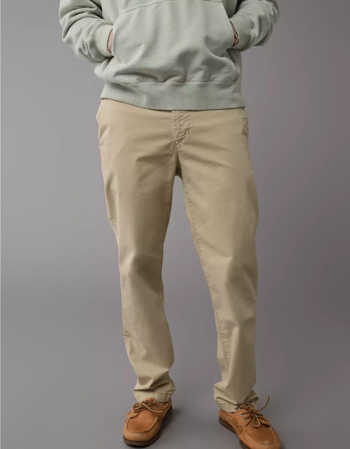 AE Flex Slim Straight Lived-In Khaki Pant Product Image