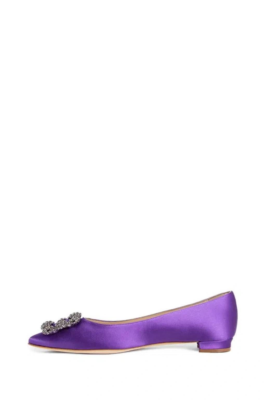 MANOLO BLAHNIK Flats In Violet Product Image