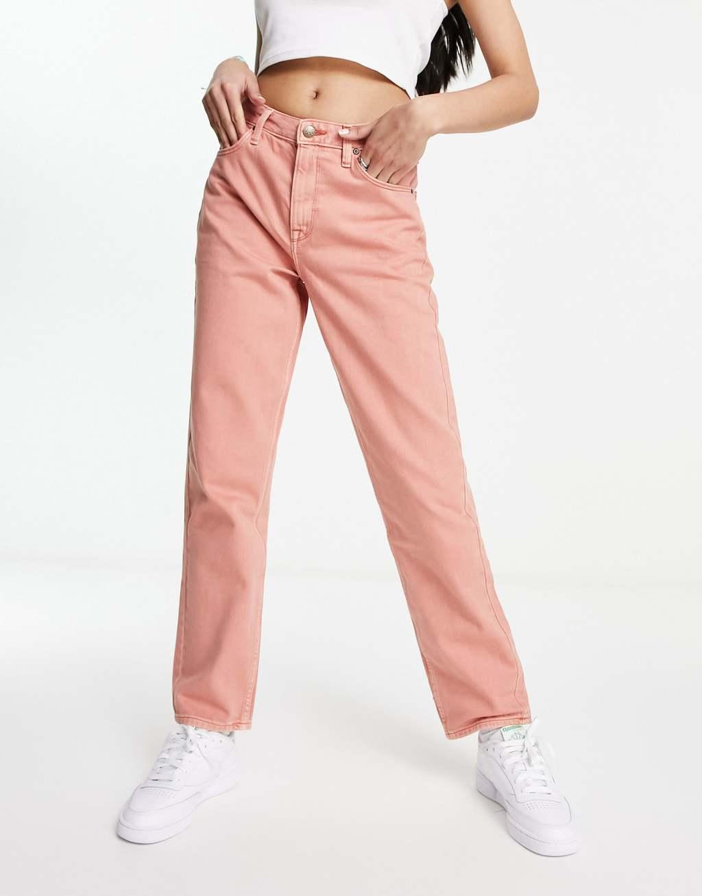 Lee carol straight leg jeans in rust denim Product Image