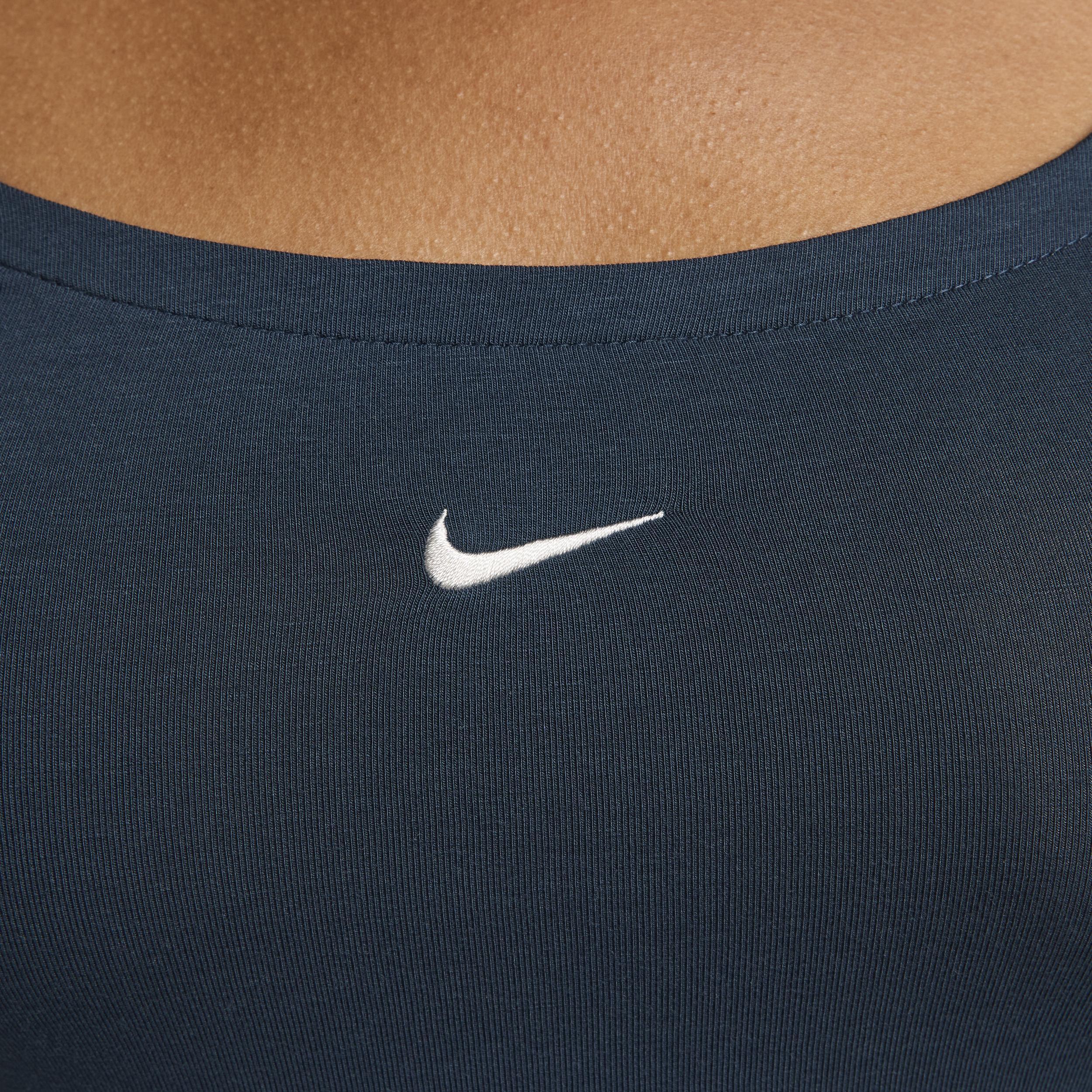 Women's Nike Sportswear Chill Knit Short-Sleeve Square-Neck Top Product Image