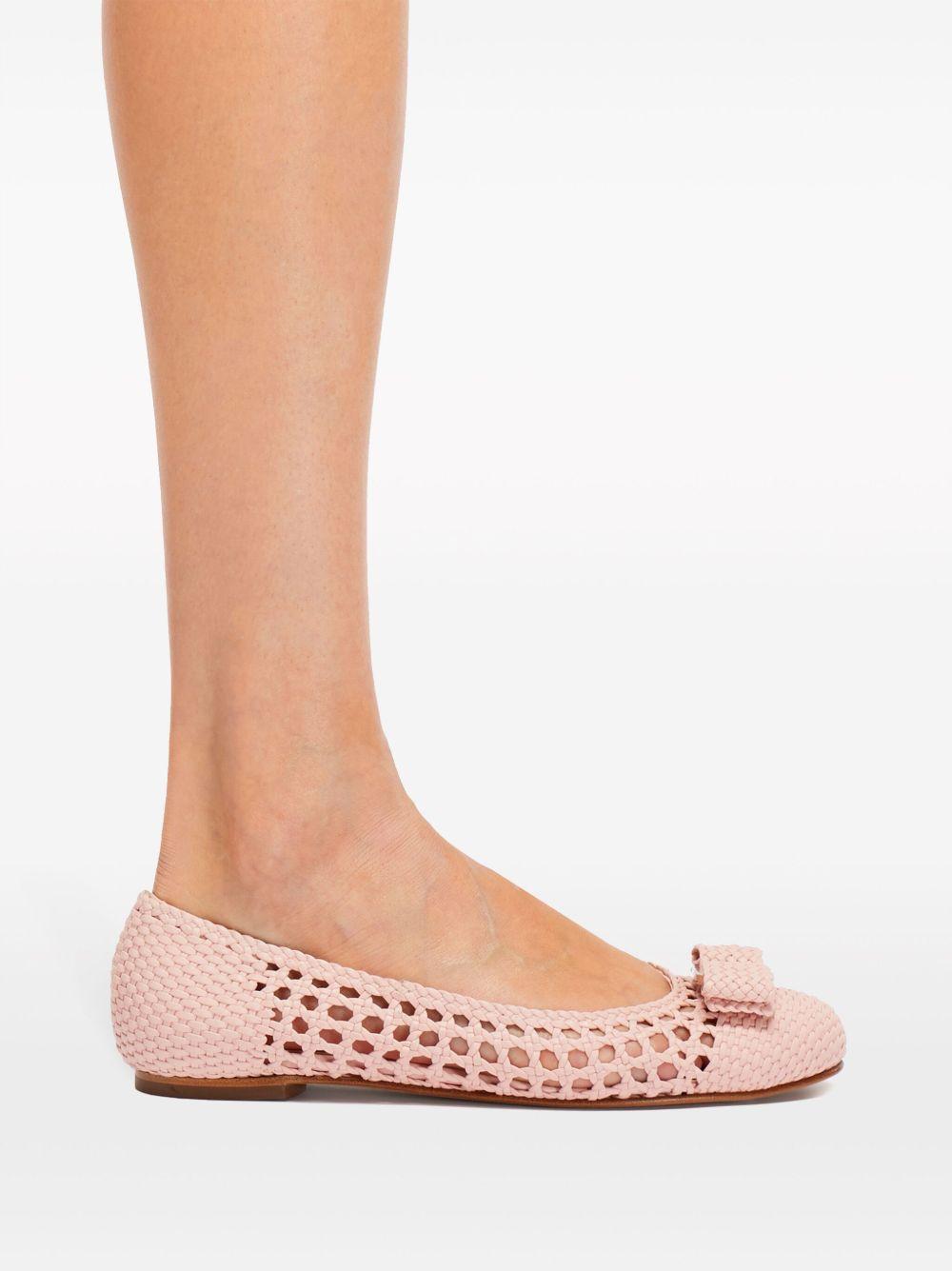 Vara-bow woven ballerina shoes Product Image