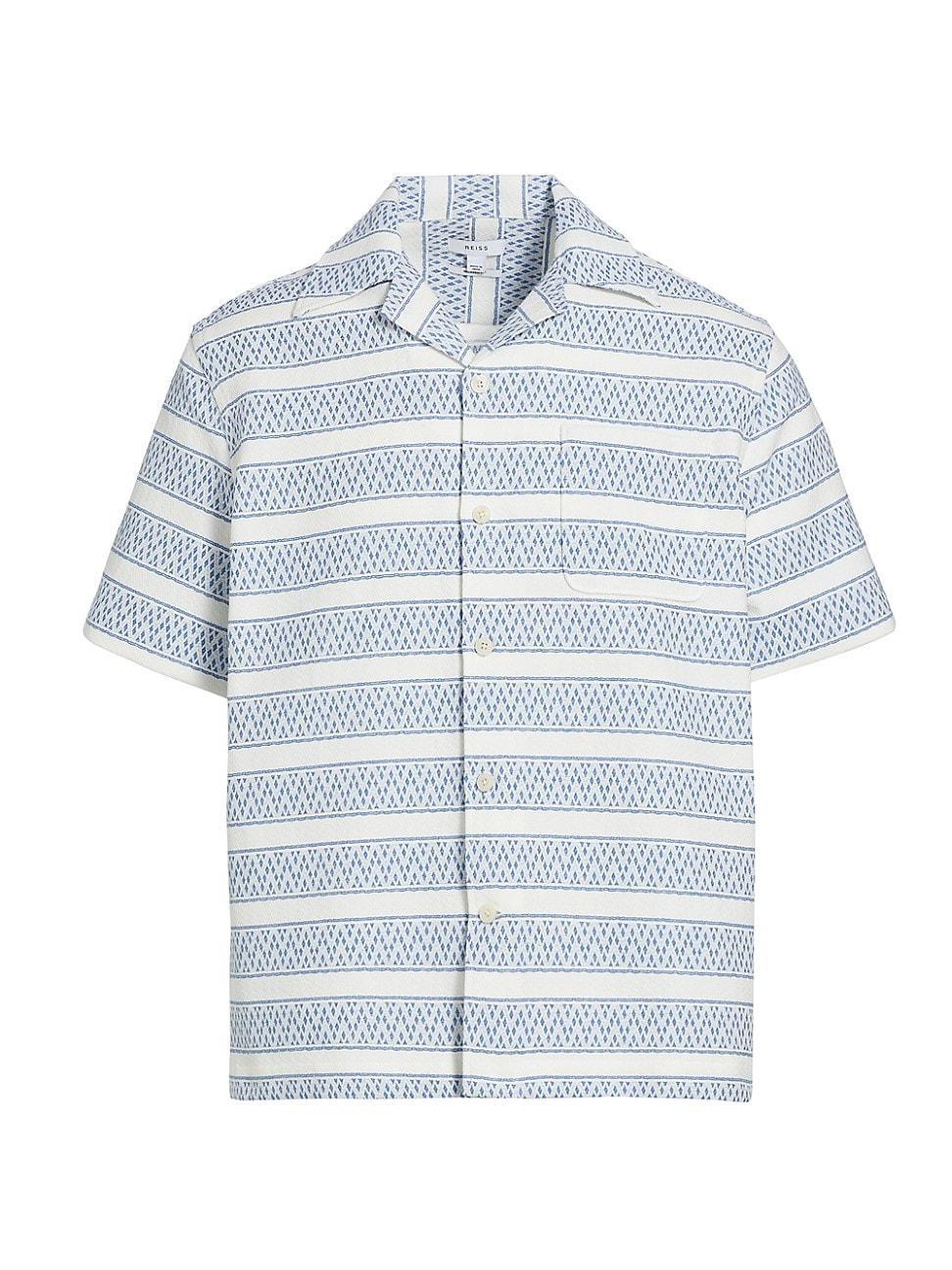 Mens Kesh Striped Camp Shirt Product Image