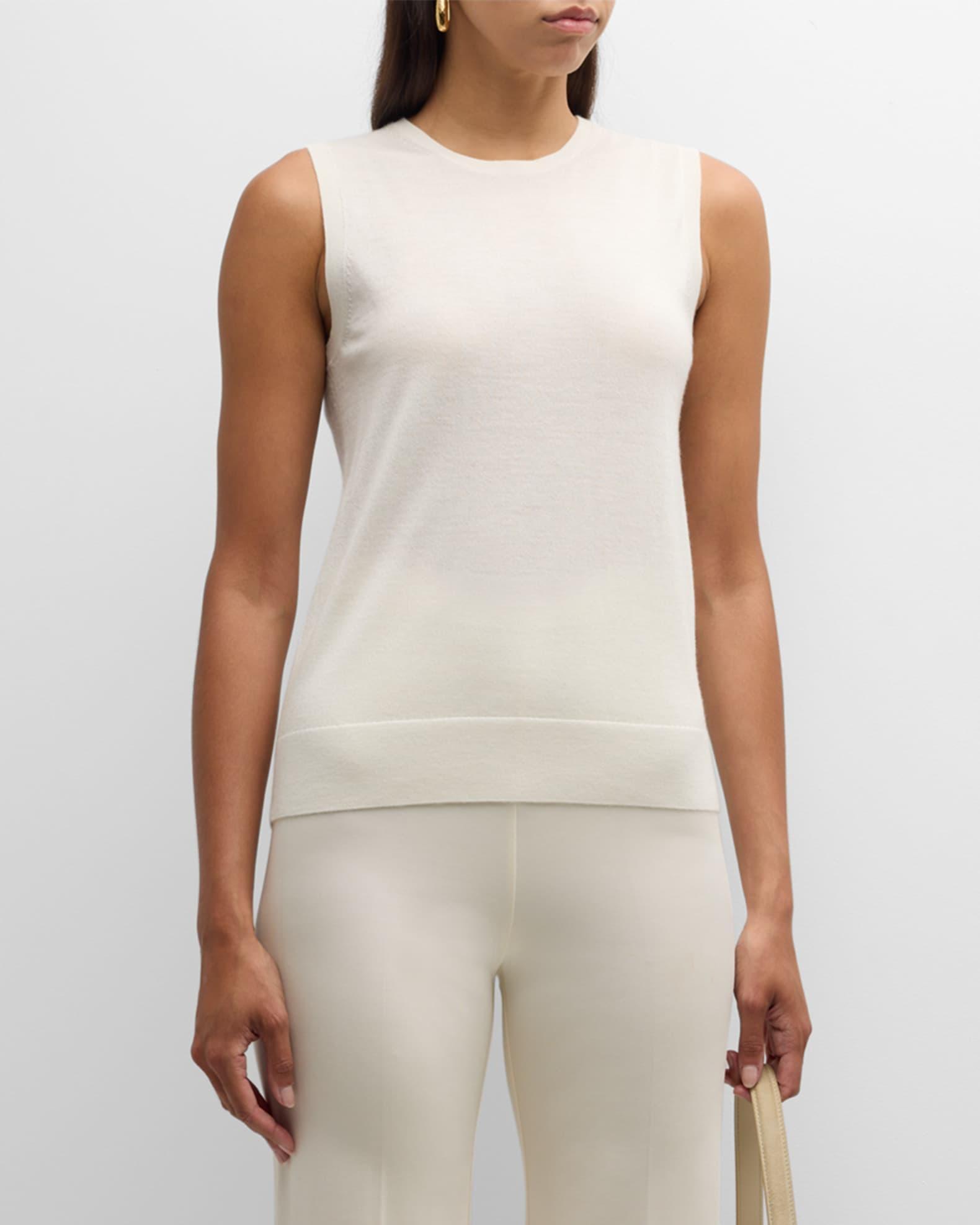 Superfine Cashmere Sleeveless Shell Product Image