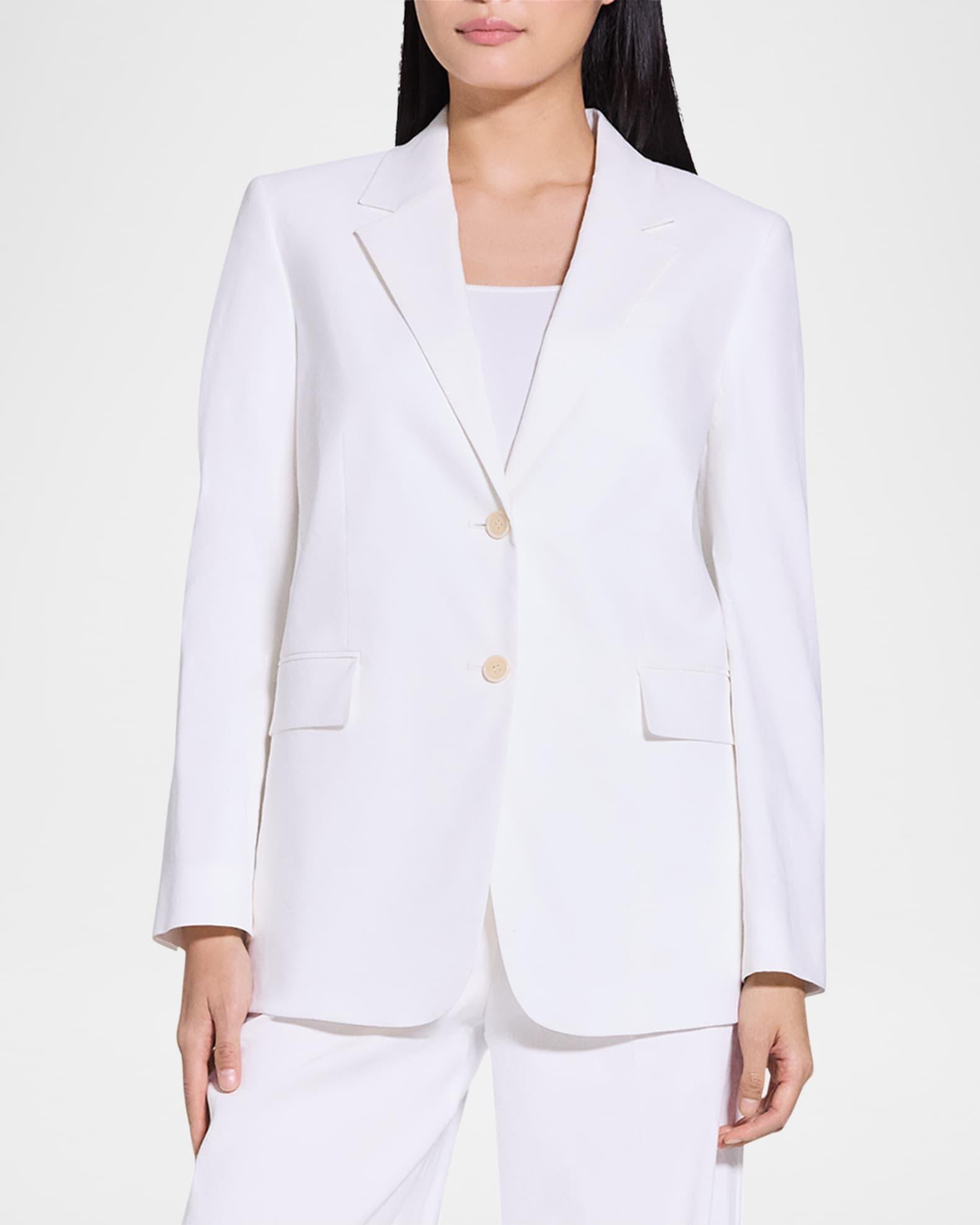 Oversized Crunch Linen Blazer Product Image