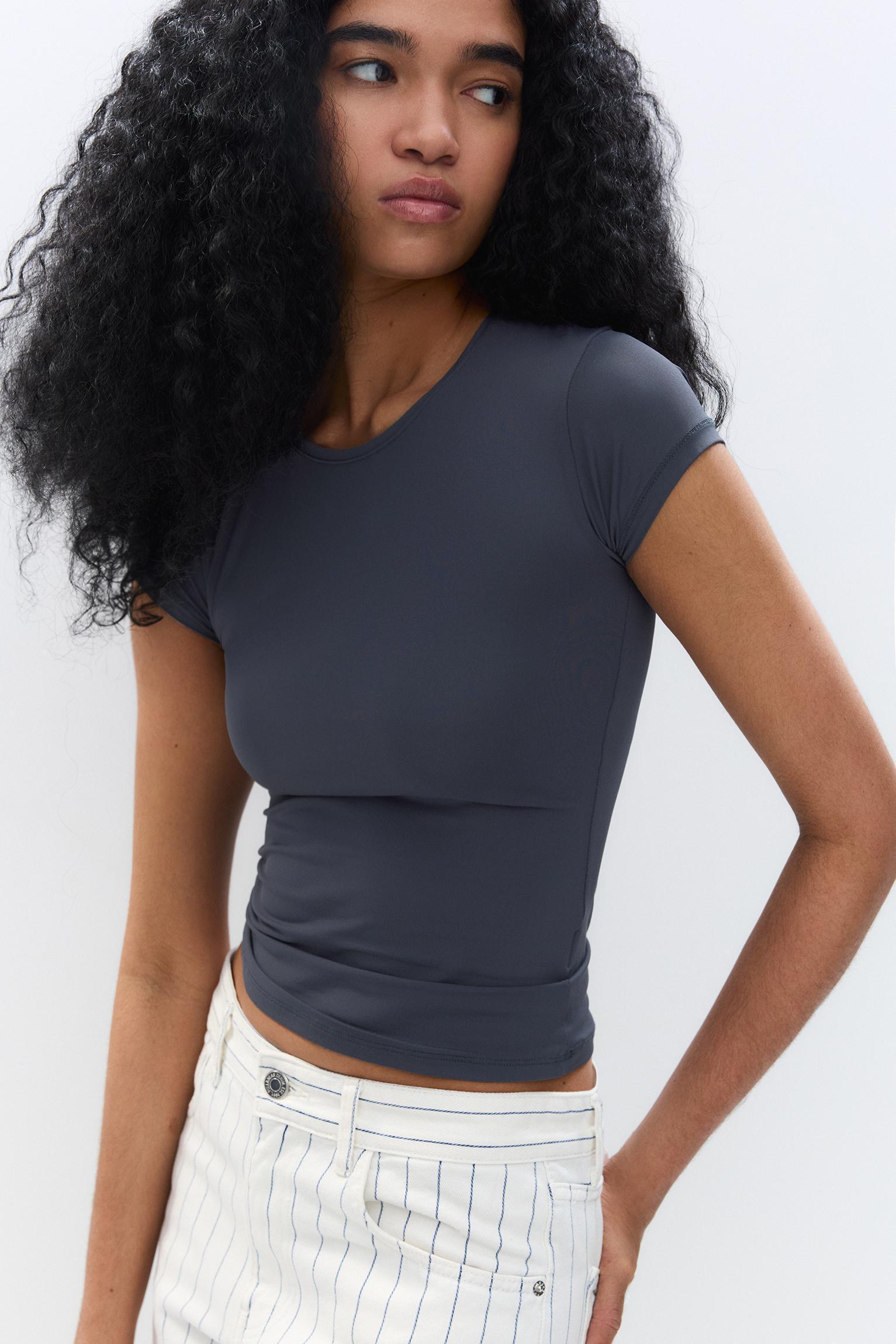 Fitted polyamide T-shirt Product Image