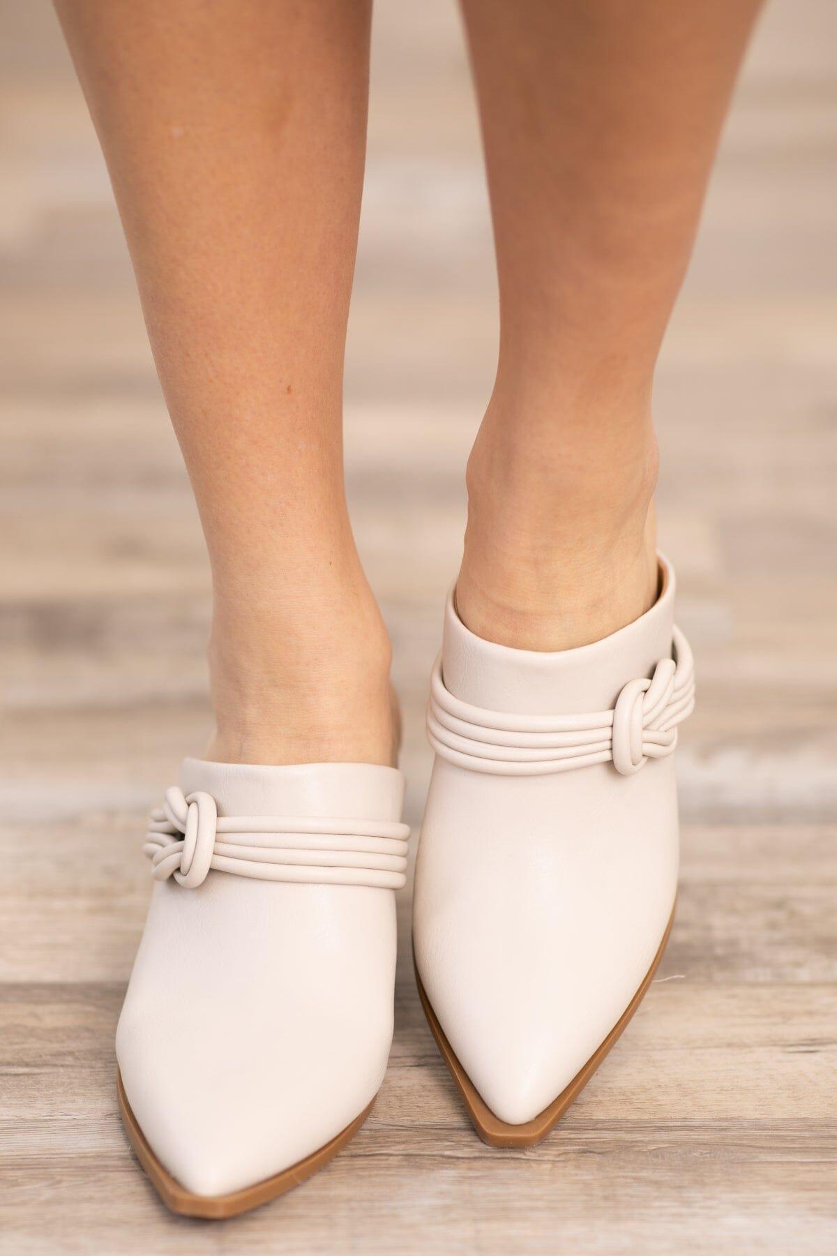 Ivory Point Toe Mules Product Image