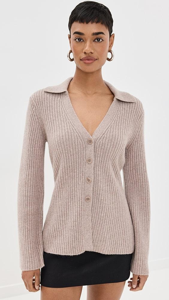 Reformation Shea Cashmere Collared Cardigan | Shopbop Product Image