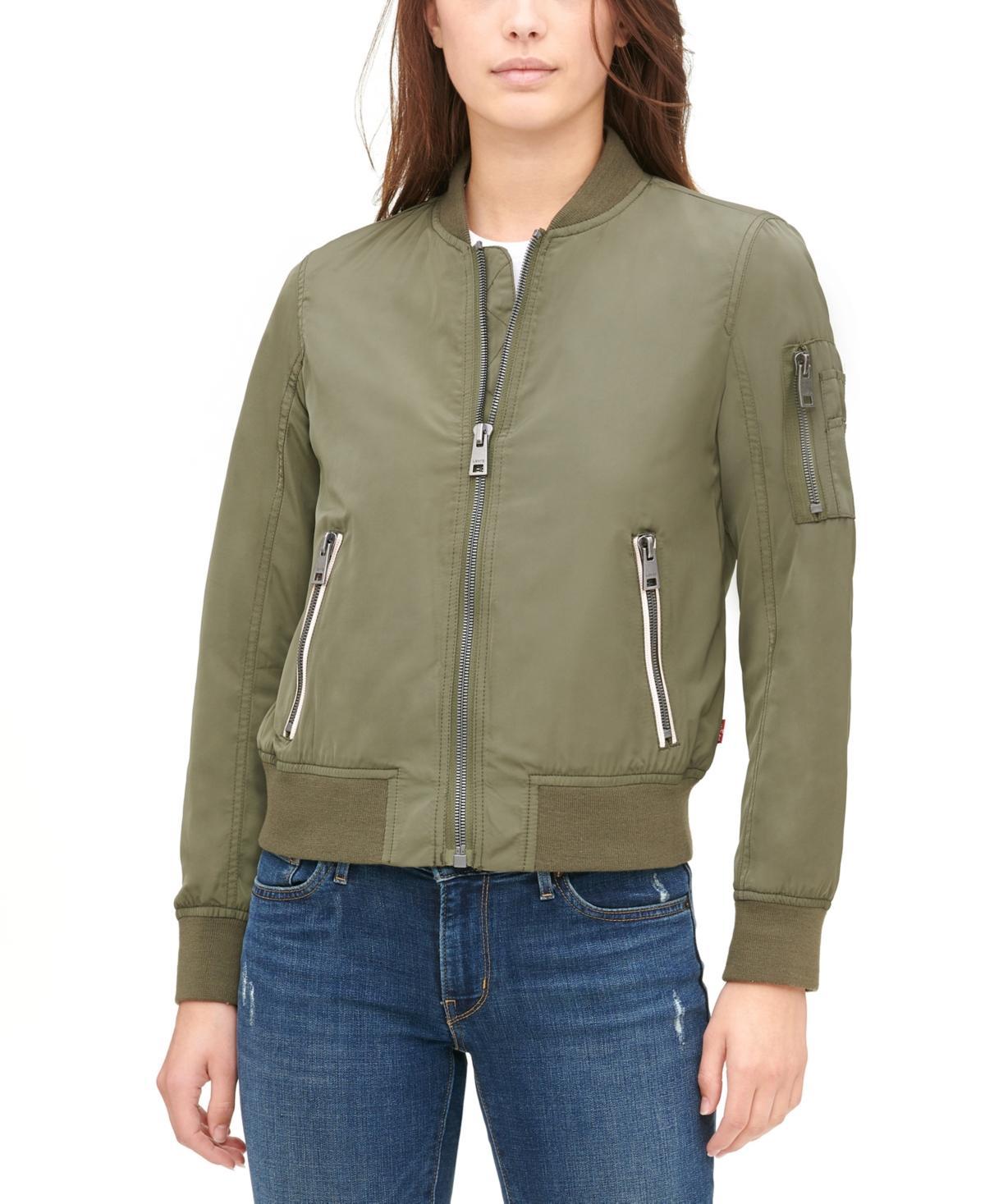 Women's Levi's® Newport Classic Bomber Jacket, Size: Small, Popcorn Product Image