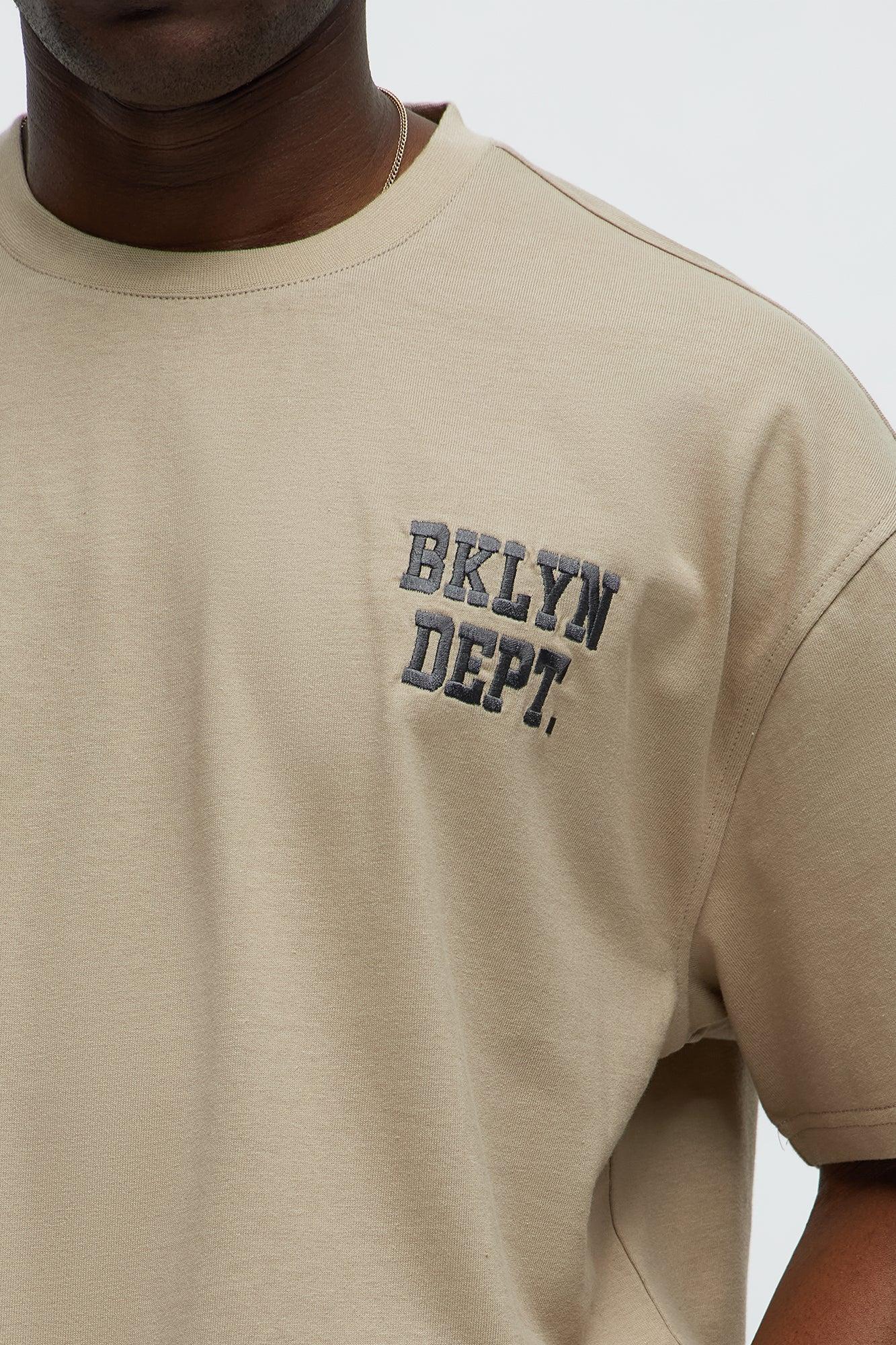 Short Sleeve Blessed Puff Print Tee - Stone Male Product Image