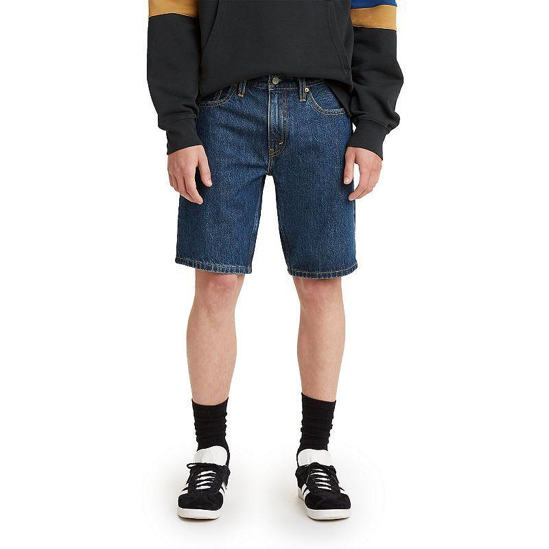 Mens Levis 405 Standard-Fit Jean Shorts Dark Blue Product Image