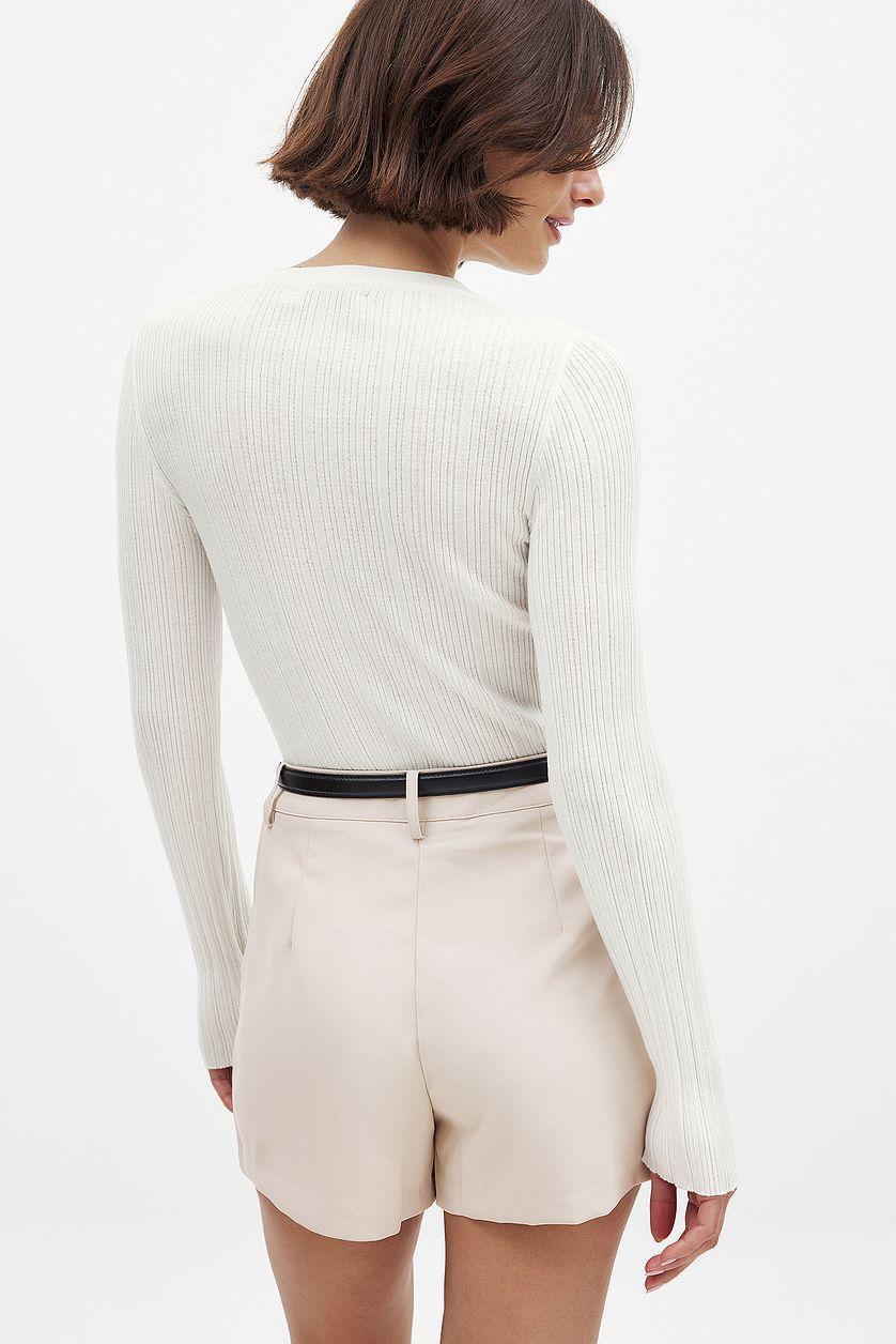 Tailored High Waist Shorts Product Image