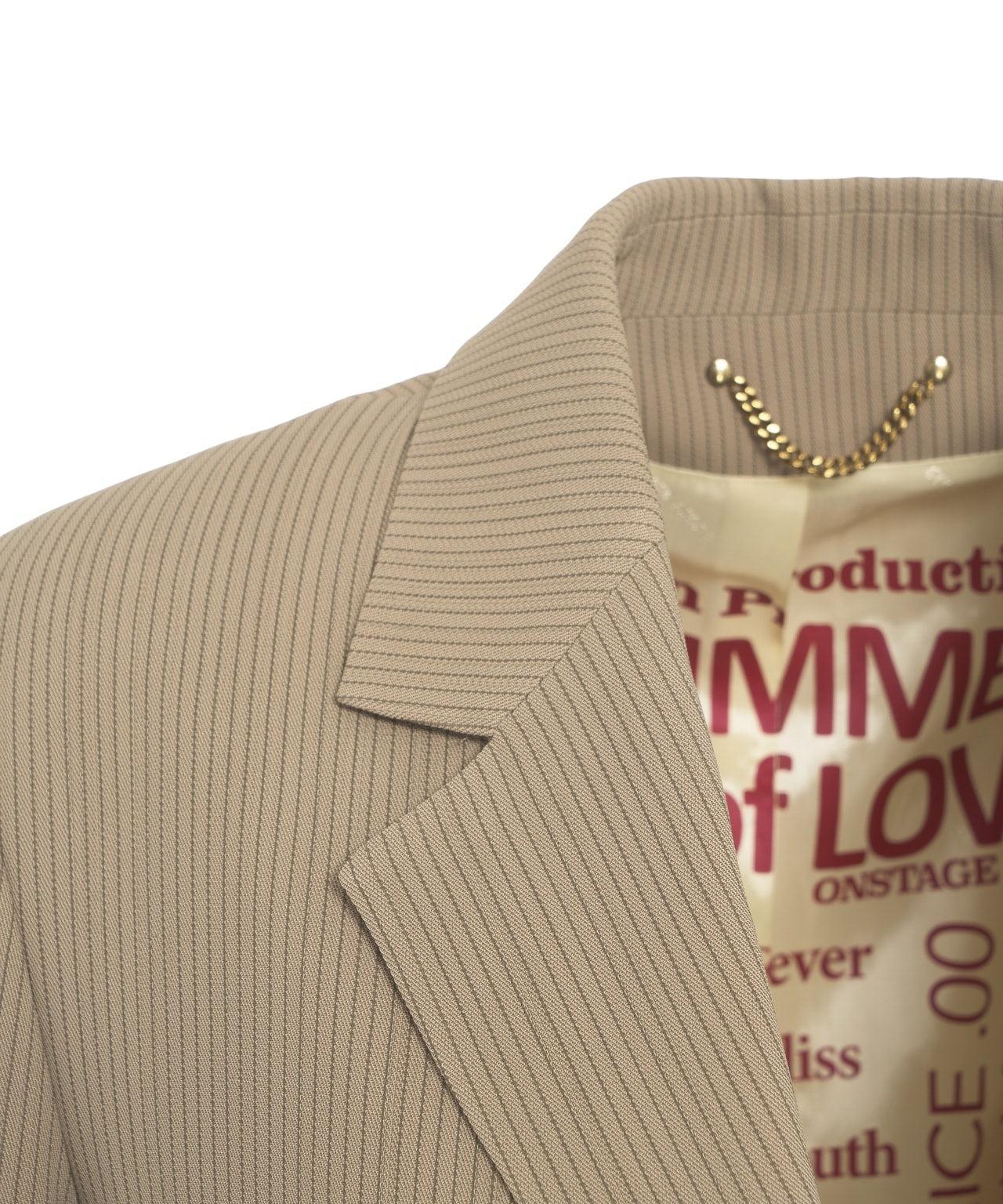 Single-breasted blazer with pinstripes Product Image