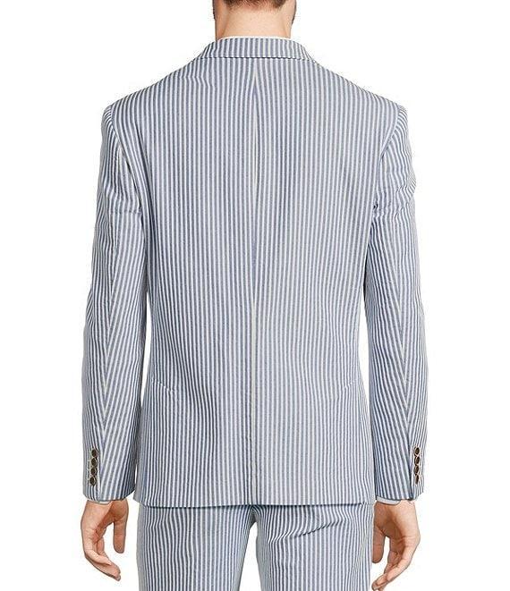 Murano Corsa Di Cavalli Derby Collection Slim Fit Stripe Seersucker Suit Separates Jacket Product Image