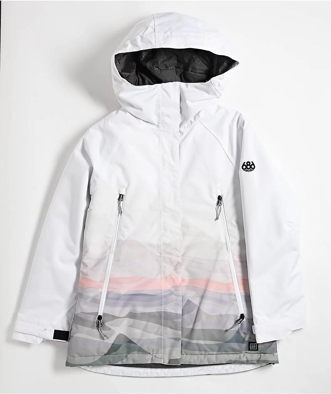 686 Fantasia 10K White Sierra Sunset Snowboard Jacket Product Image