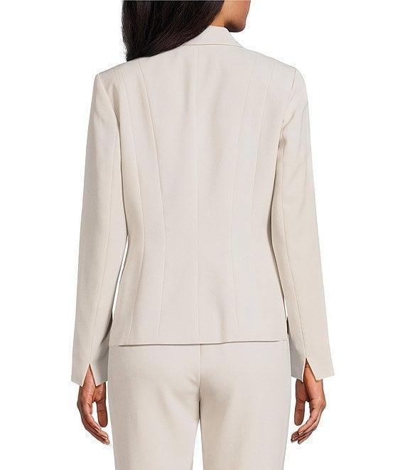 Kasper Crepe Panel Seamed One-Button Jacket Product Image
