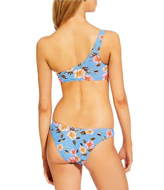 GB Bella Flora Scrunchie Textured Classic Hipster Swim Bottom Product Image