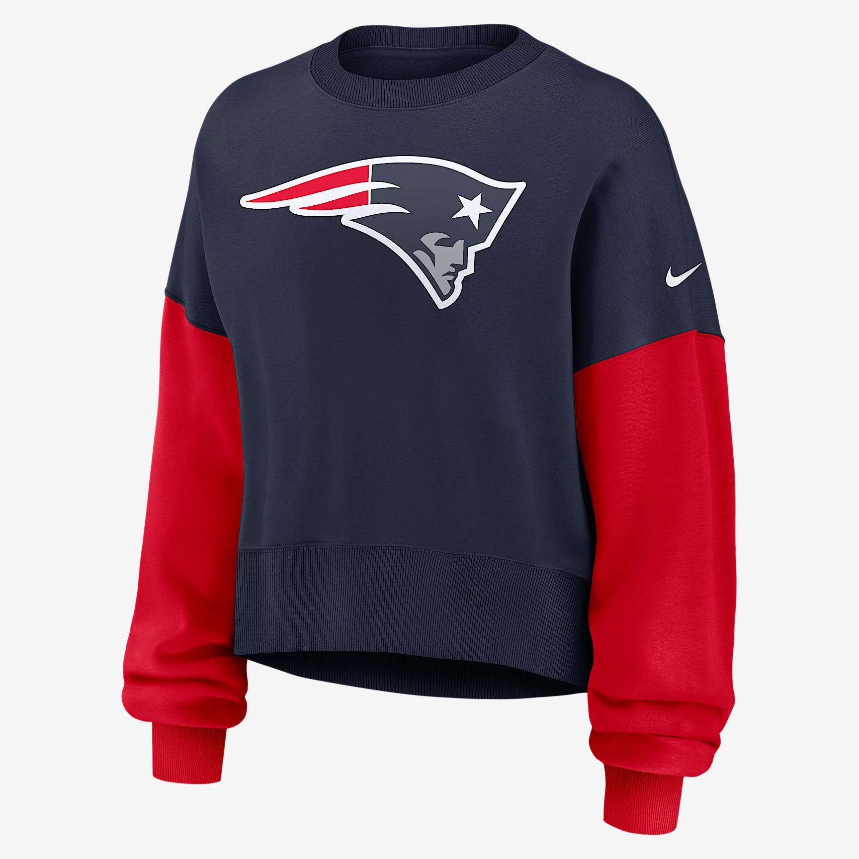 New England Patriots Nike Womens NFL Pullover Crew | 01D7069K8K-SD2 Product Image