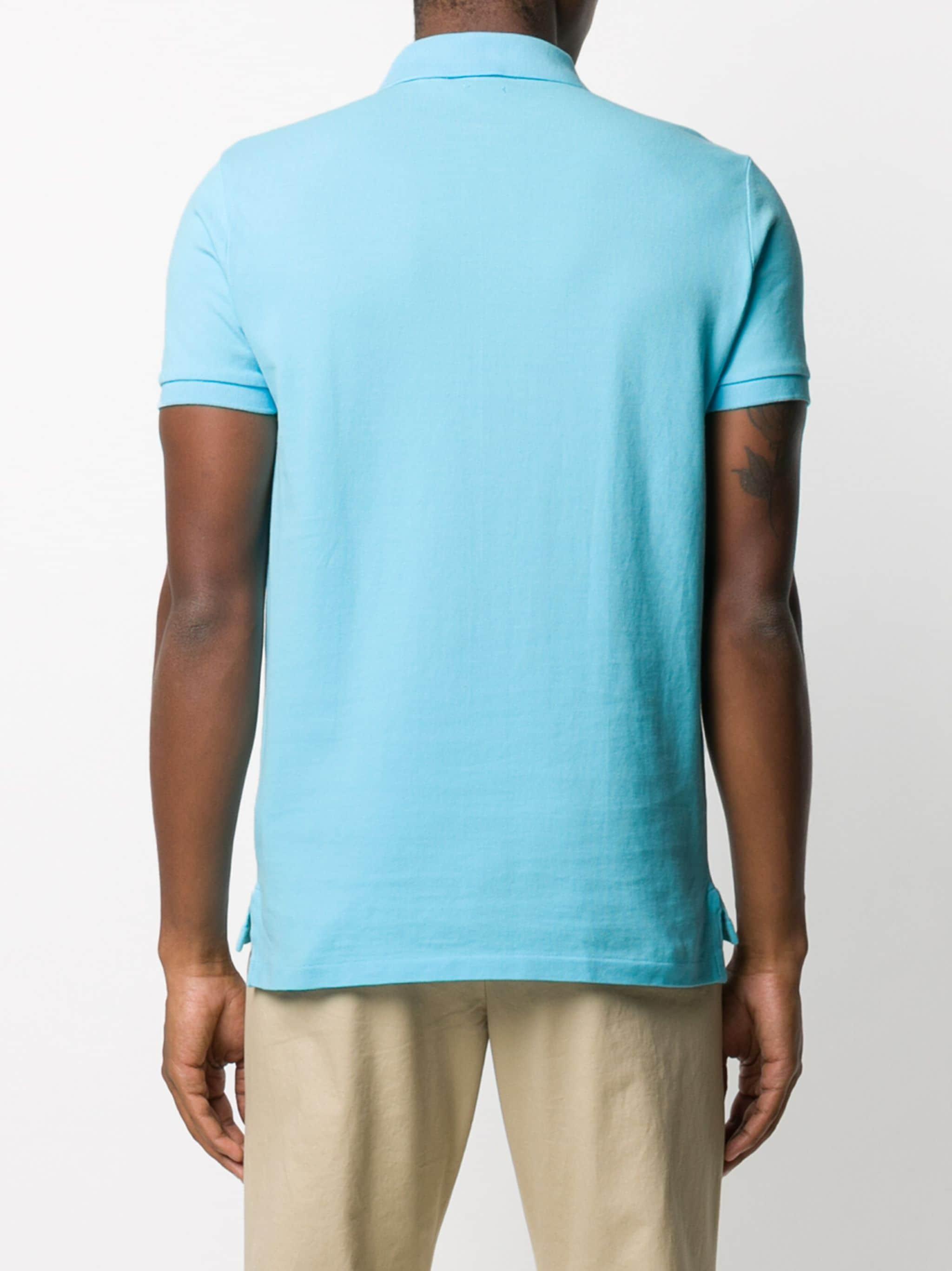 Polo Pony Polo Shirt In Turquoise Nova/c3664 Product Image