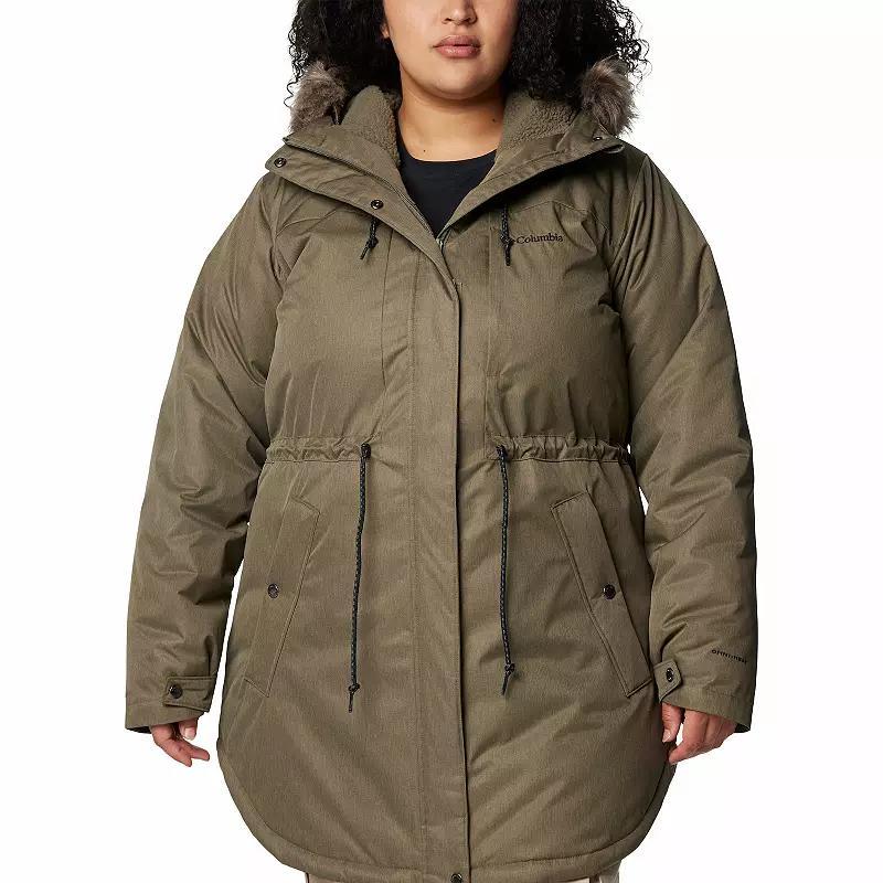 Plus Size Columbia Suttle Mountain™ II Mid Insulated Jacket, Women's, Size: 3XL, Stone Green Product Image