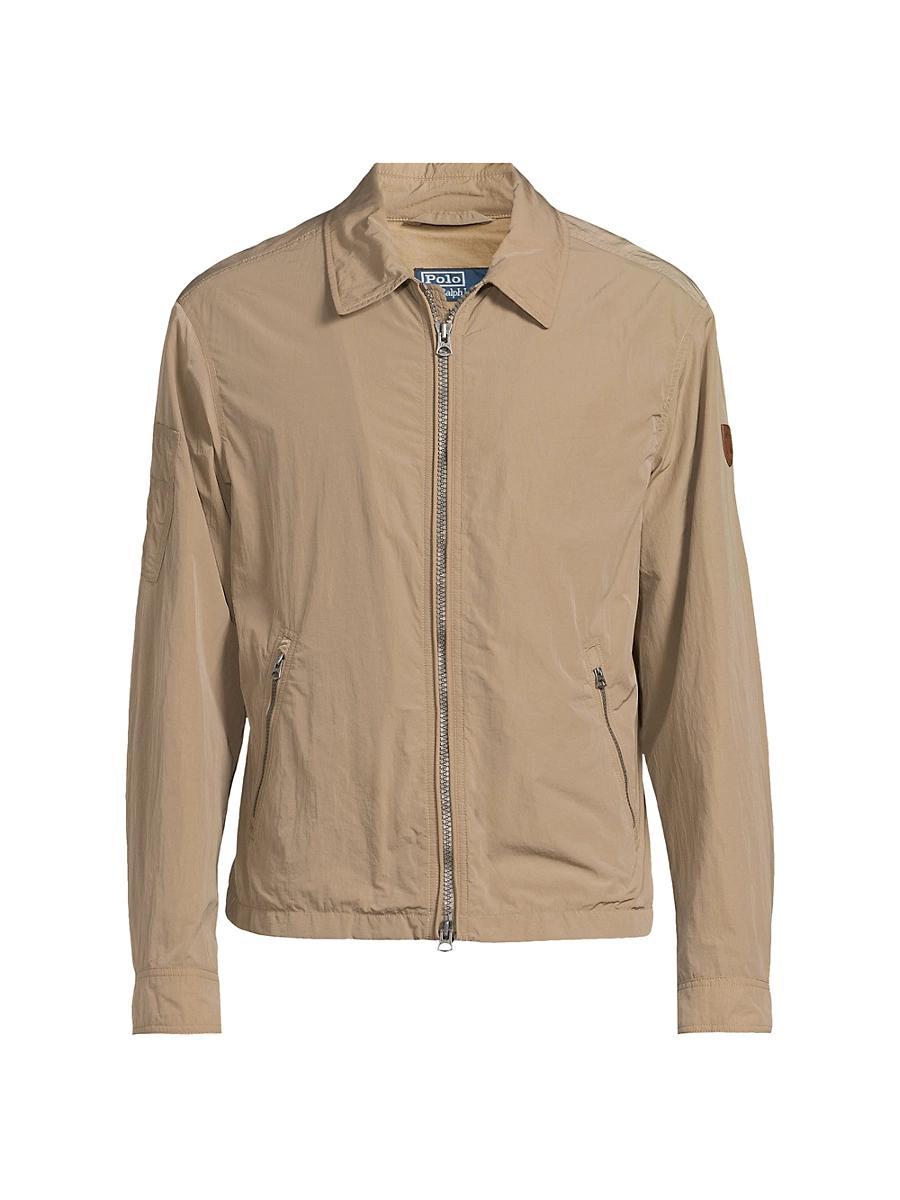 Mens Woven Zip-Front Jacket Product Image