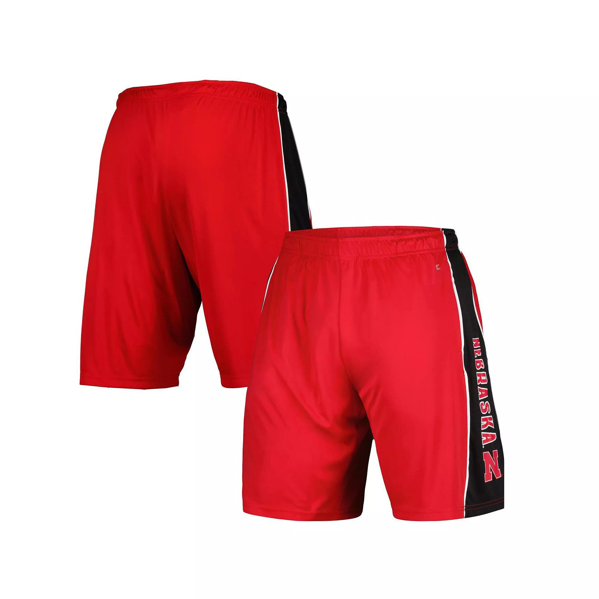 Men's Colosseum Scarlet Nebraska Huskers Panel Shorts, Size: Large, Red Product Image