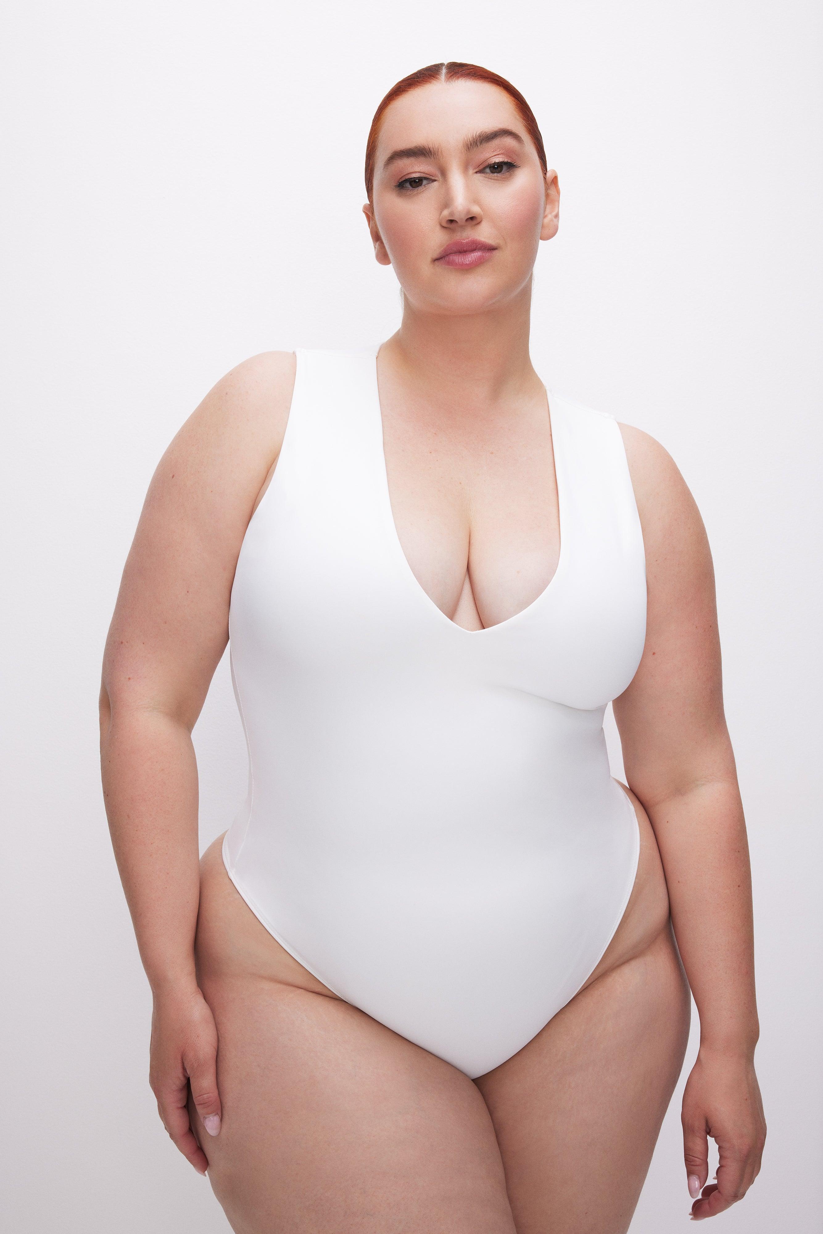 SCUBA DEEP V TANK BODYSUIT | WHITE001 Product Image