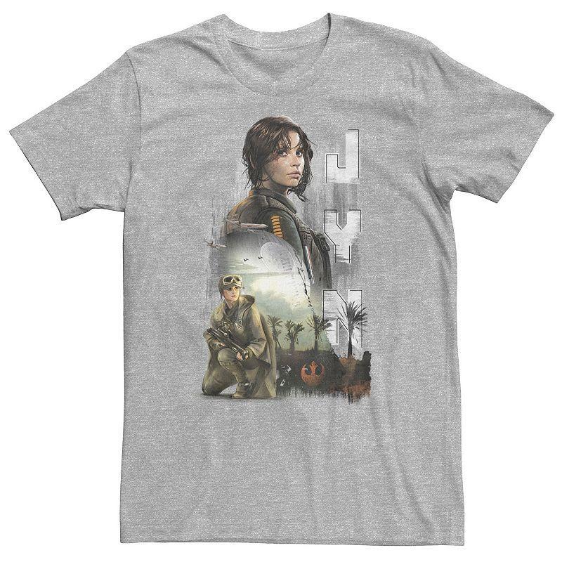 Big & Tall Star Wars Jyn Progress Tee, Men's, Size: 3XLT, Athletic Grey Product Image