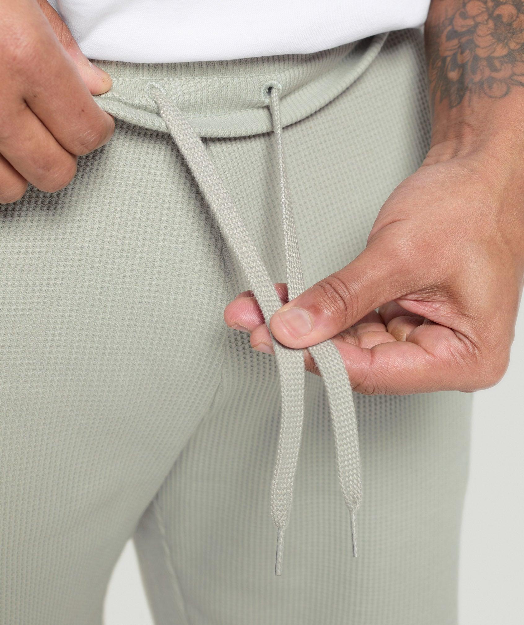 Gymshark Waffle Shorts - Stone Grey Male Product Image