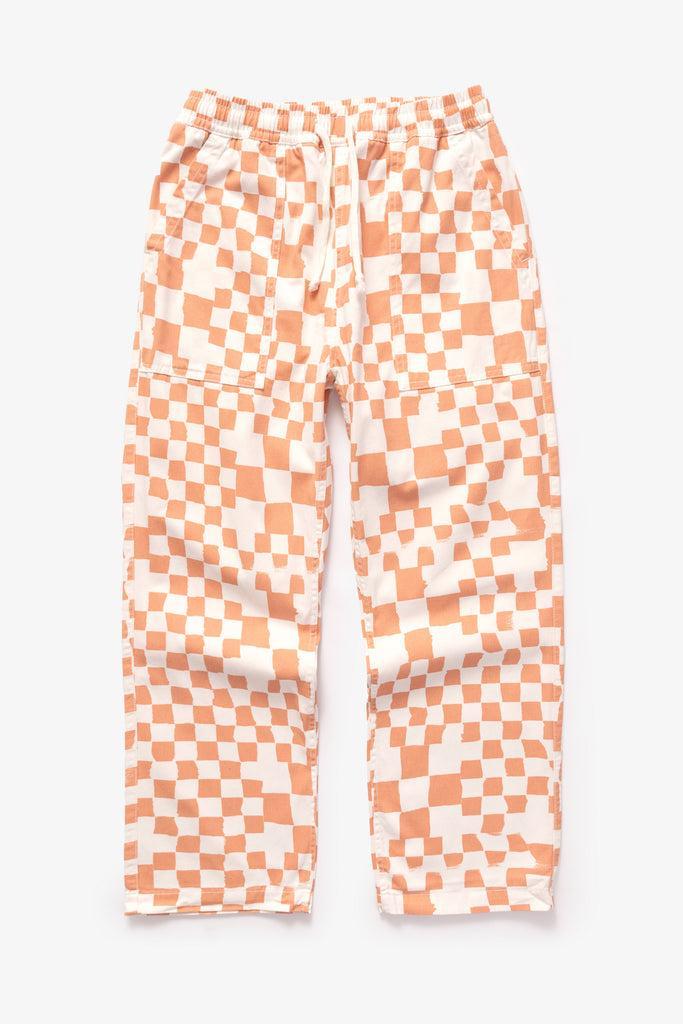 Printed Chef Pants - Salmon Checker Product Image