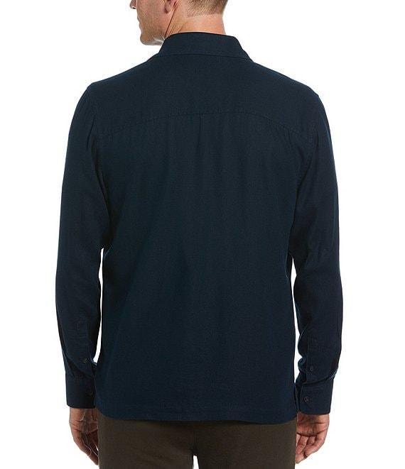 Perry Ellis Linen-Blend Shirt Jacket Product Image