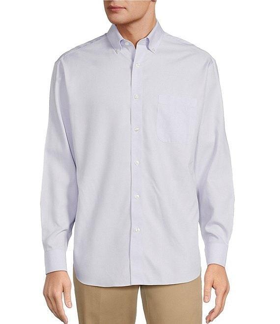 Gold Label Roundtree & Yorke Non-Iron Long Sleeve Micro Houndstooth Dobby Sport Shirt Product Image