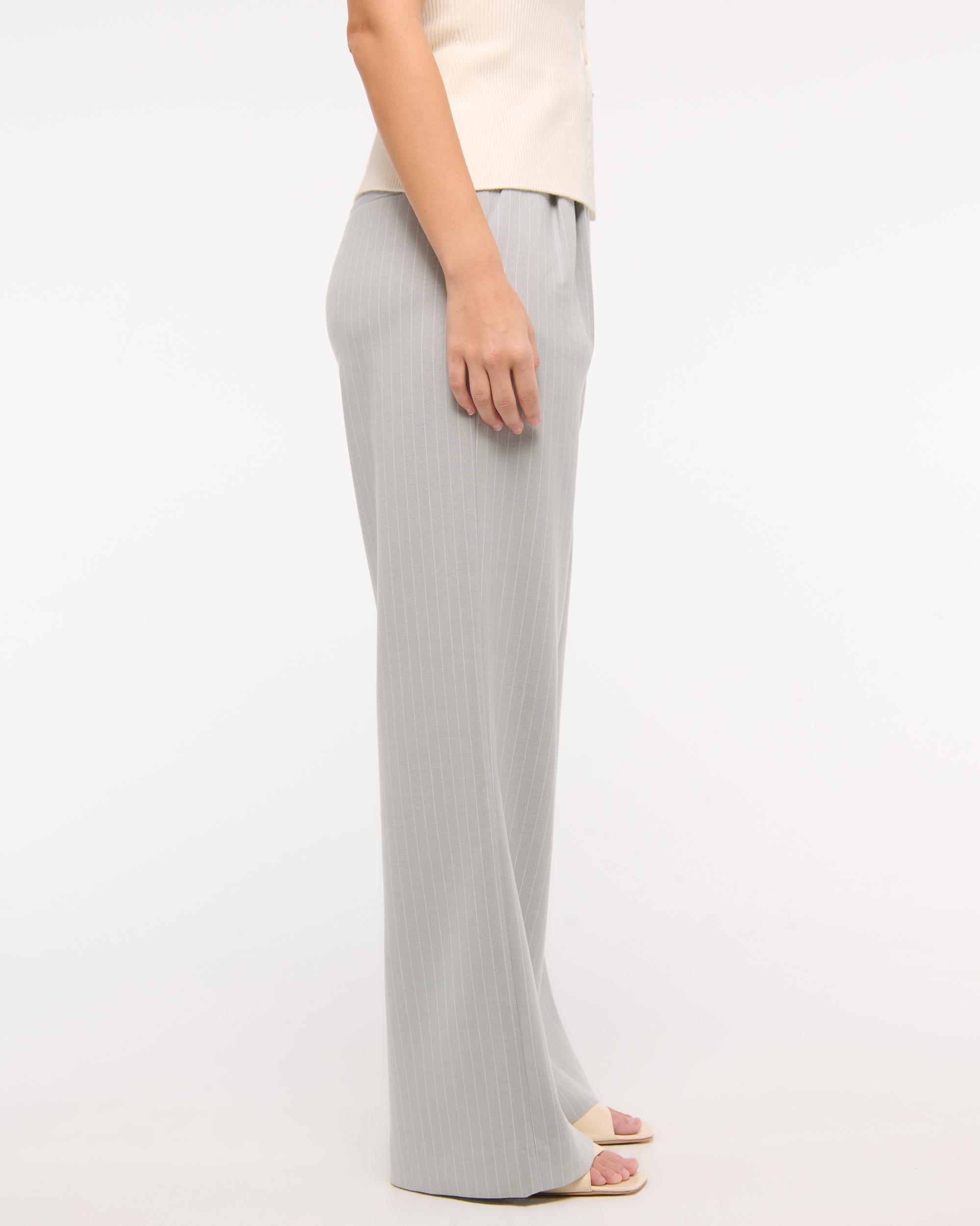 Curve Love A&F Sloane Tailored Wide Leg Pant Product Image
