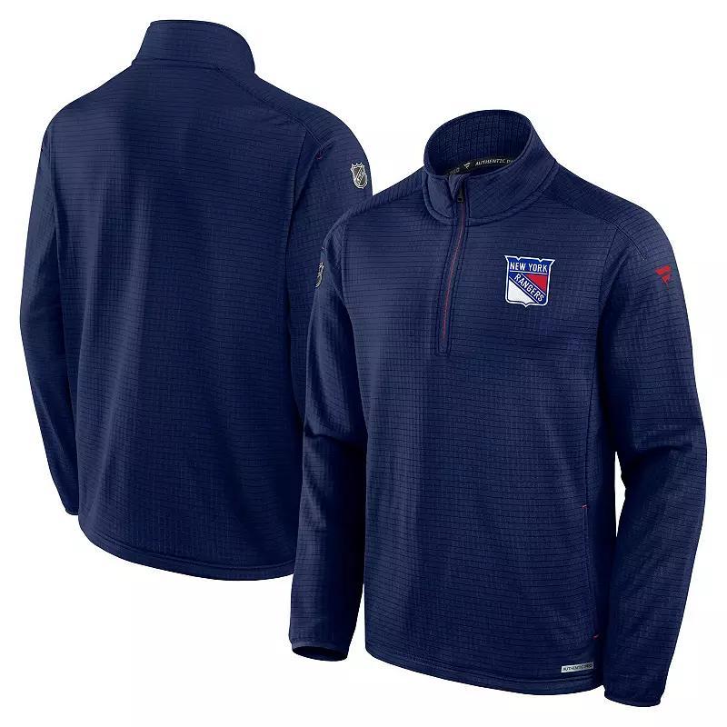 Men's Fanatics Gray Vegas Golden Knights Authentic Pro Rink Quarter-Zip Jacket,  Product Image