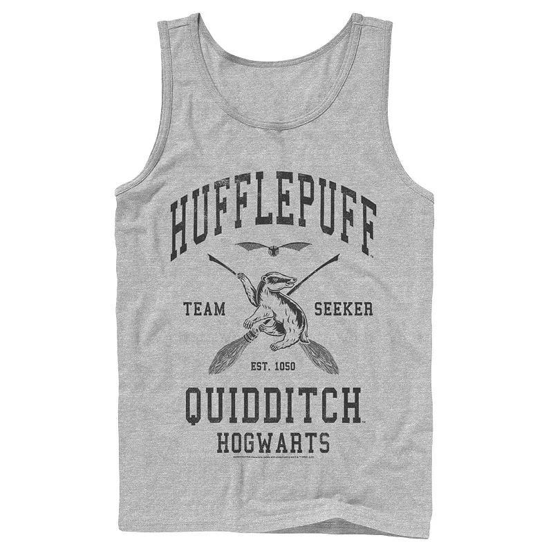 Mens Hallows 2 Hufflepuff Quidditch Tank Top Athletic Grey Product Image