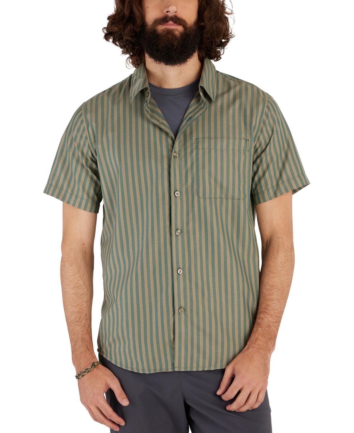 Marmot Mens Aerobora Patterned Button-Up Short-Sleeve Shirt Product Image