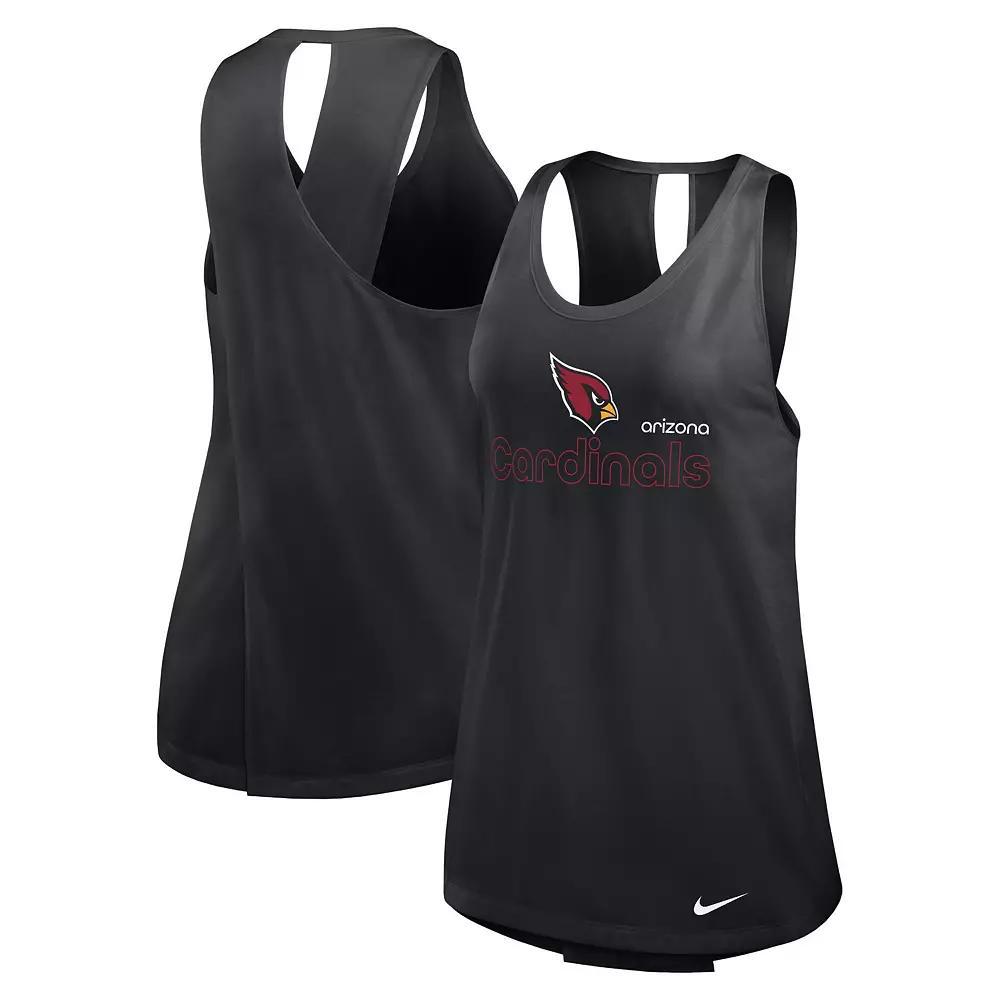 Women's Nike Black Pittsburgh Steelers  Crossback Performance Tank Top, Size: XL Product Image