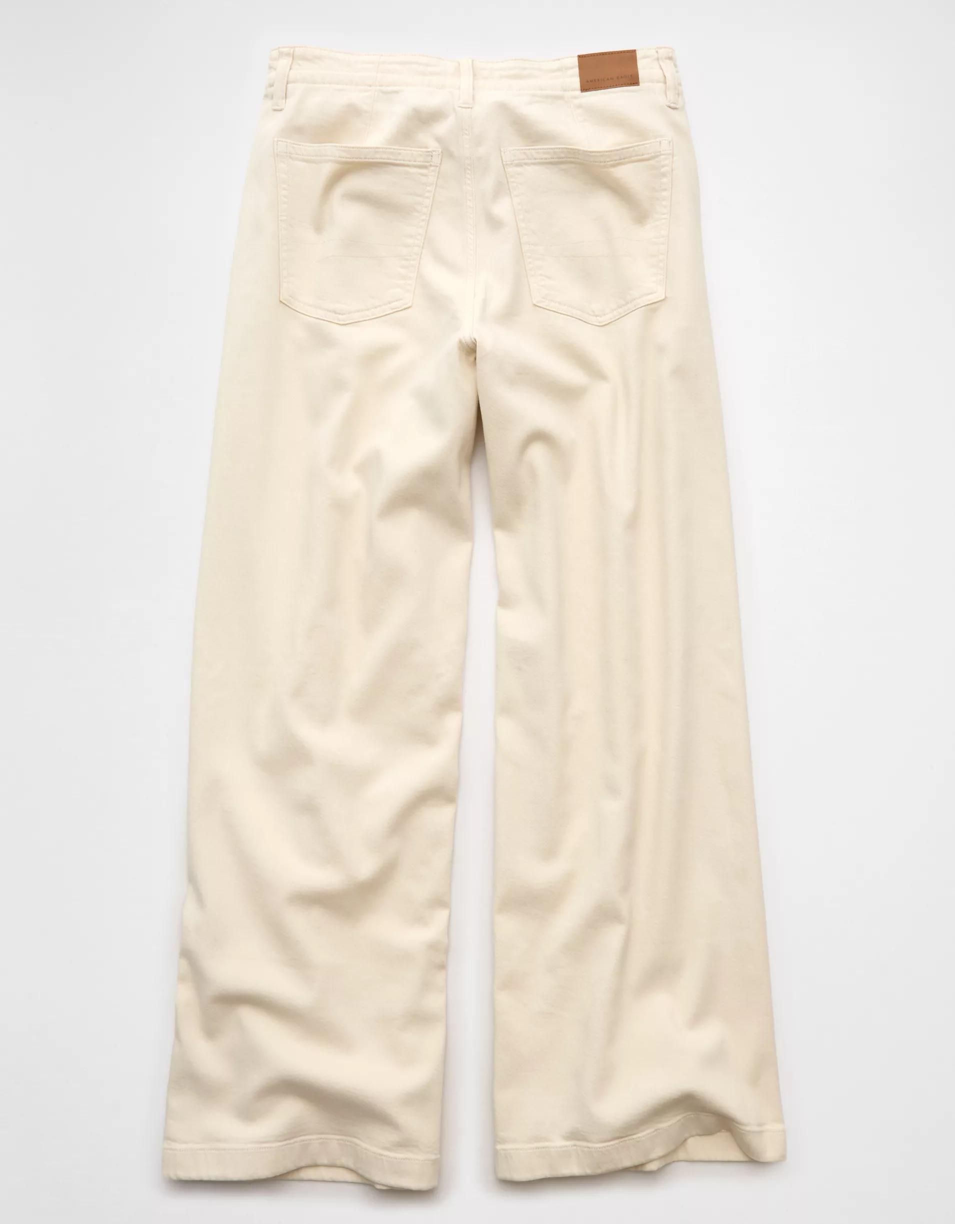 AE Dreamy Drape Stretch Low-Rise Ultra Wide-Leg Pant Product Image