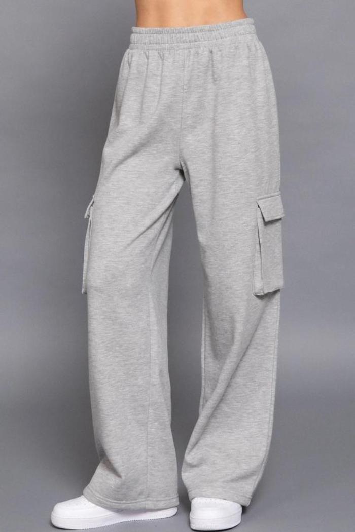 Inner Fleece French Terry Cargo Long Pants Product Image