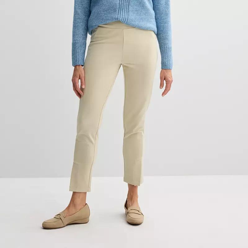 Womens Jaclyn Smith Slim Ponte Pants Product Image