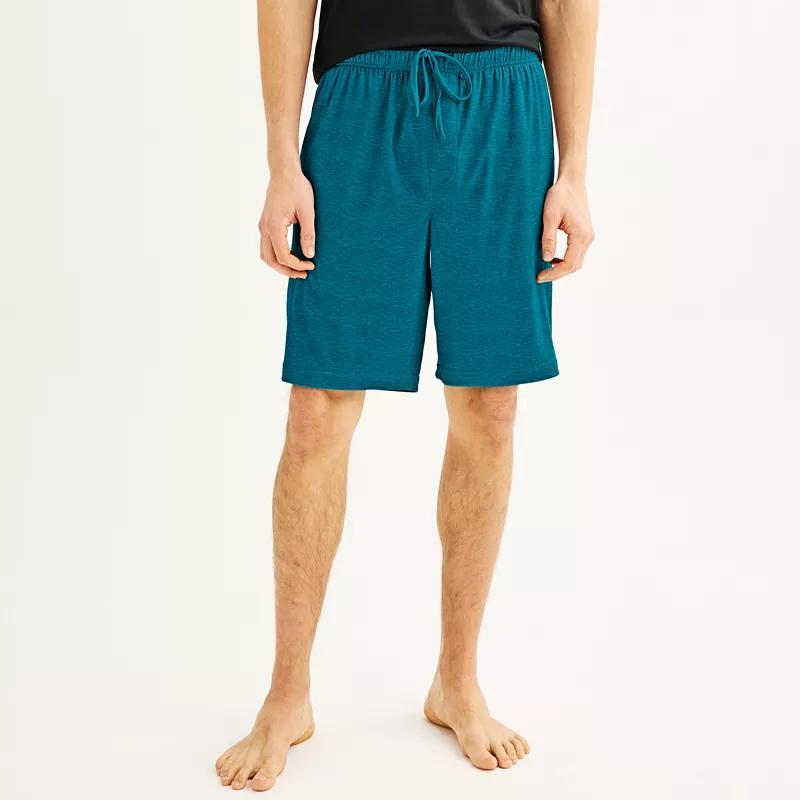 Men's Sonoma Goods For Life® Supersoft Pajama Shorts, Size: Medium, Medium Blue Check Product Image