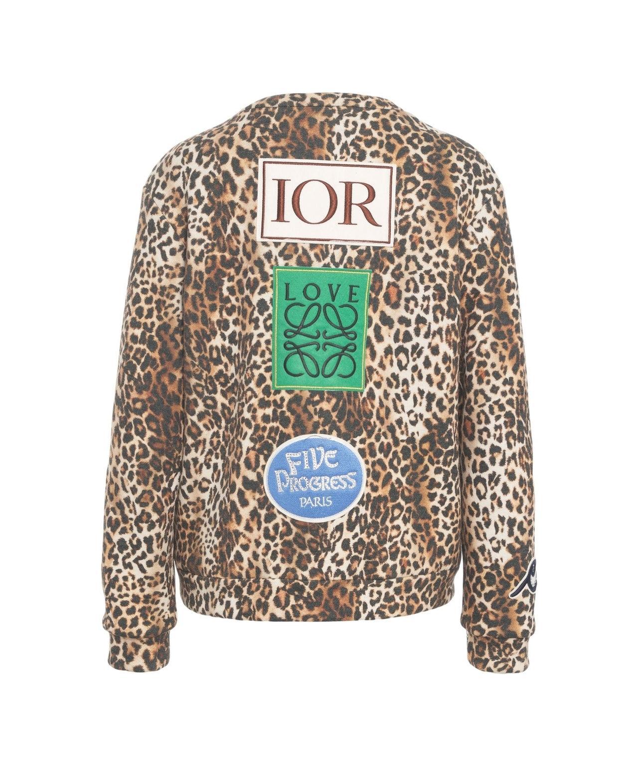 Animal print jacket with appliqués Product Image
