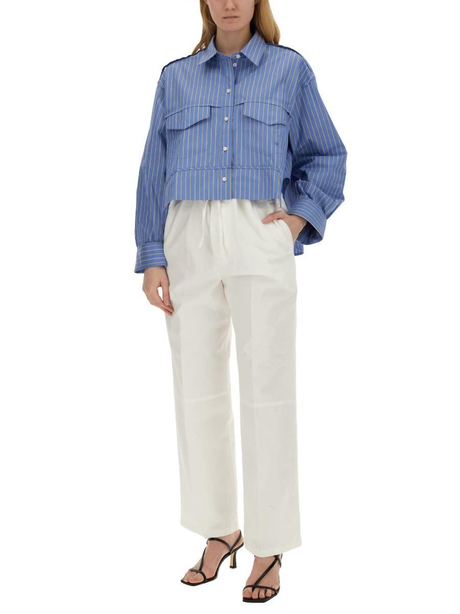 Wide Leg Pants In White Product Image