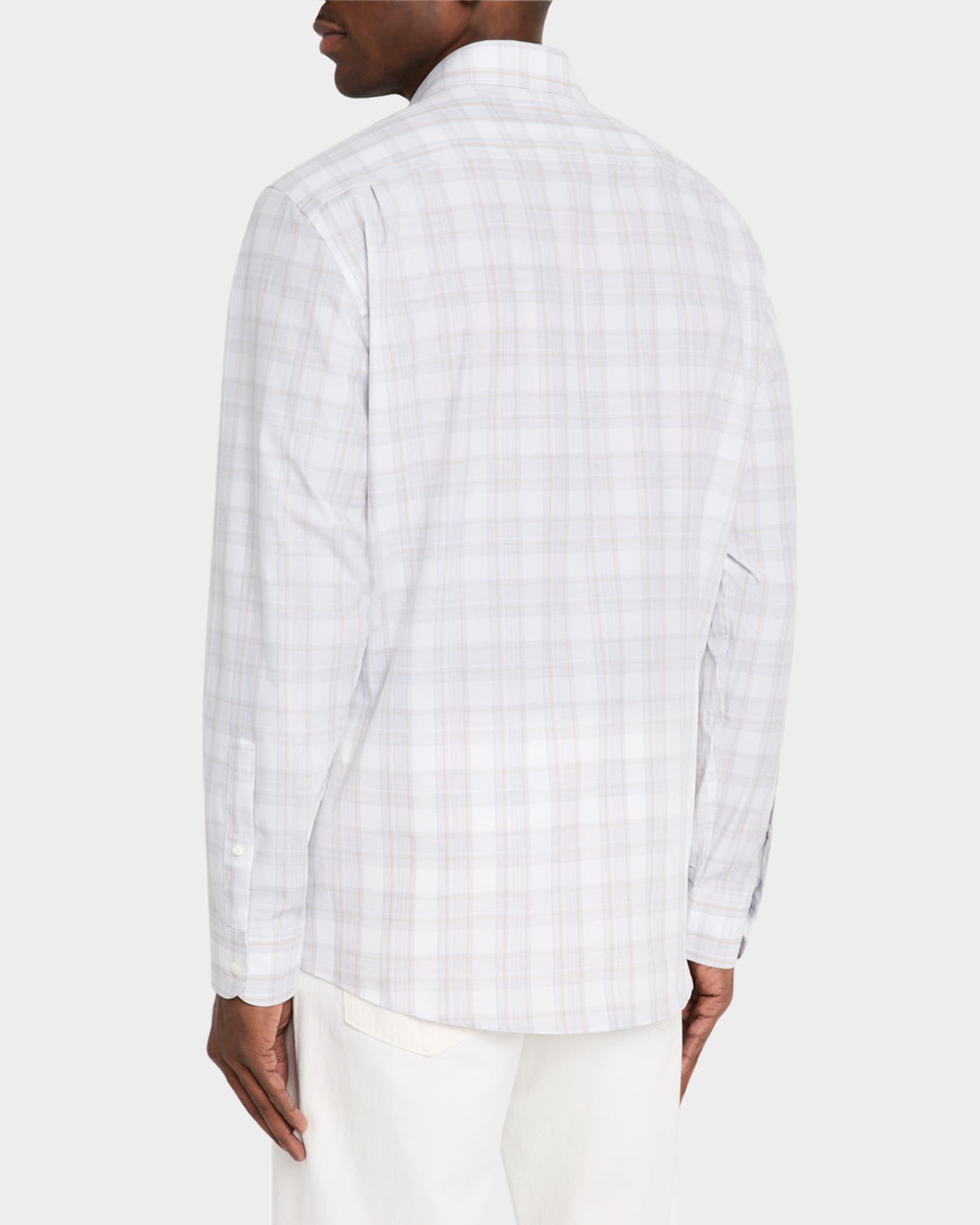 Men's Cotton Plaid Sport Shirt Product Image