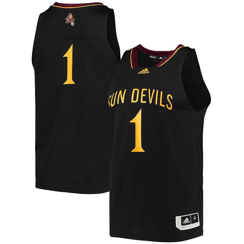 Mens #1 Black Arizona State Sun Devils Reverse Retro Jersey - Black Product Image