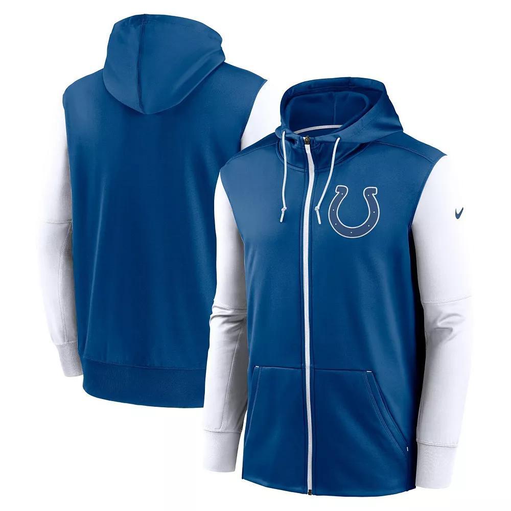 Men's Nike Royal Indianapolis Colts Performance Full-Zip Hoodie,  Product Image