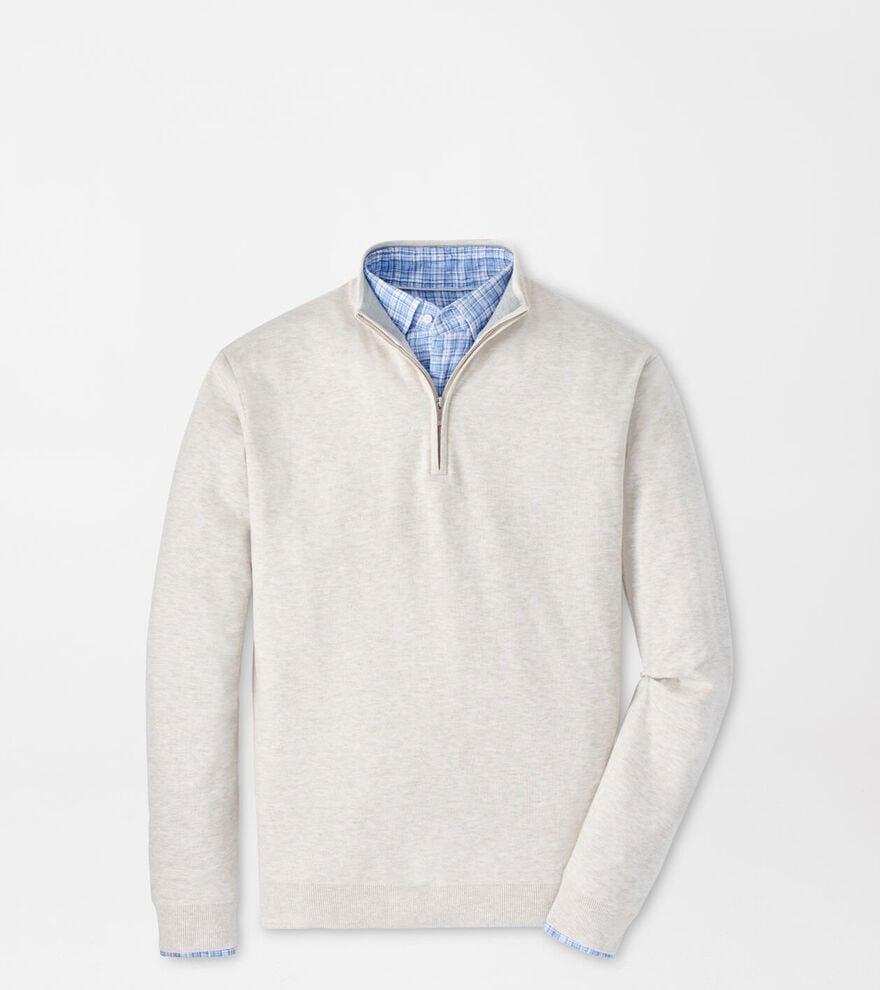Coolspun Cotton Quarter-Zip Sweater Product Image